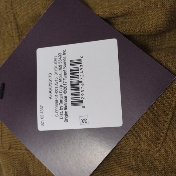 NWT Ava & Viv Sleeveless Khaki Tank Top - Size 1X - Picture 5 of 6